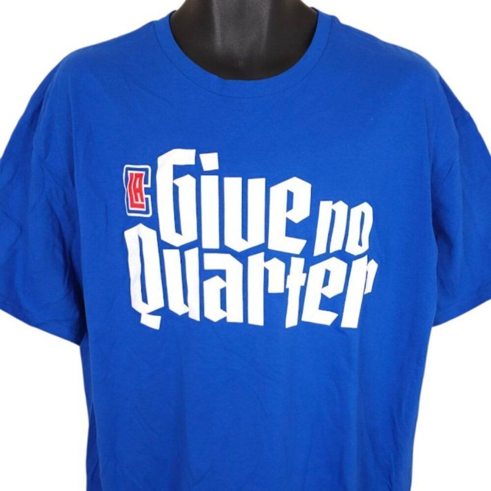 LA Clippers T Shirt Mens Size XL Blue Los Angeles NBA Basketball Give No Quarter